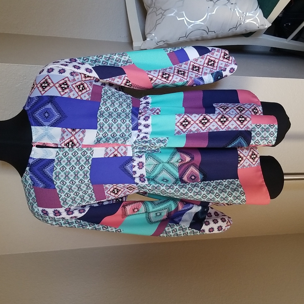 Collective Concepts Patchwork Baby Doll Blouse - image 4